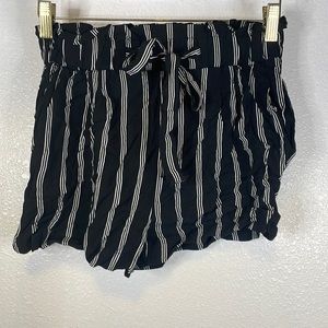 Striped romper shorts.